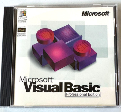 Microsoft Visual Basic 5.0 Professional Full Version w/ Key License