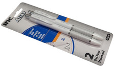 1 Pack 2 Pens INC Alias Gel Pens Comfort Grip 0.7mm Black Ink Quick Drying