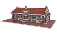 Walthers Cornerstone 933-4055 HO MaßStab Santa Fe Depot Bausatz Im Mission-Stil