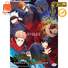 Jujutsu Kaisen Season 1 2  Movie Complete Collection Anime DVD English Dub 