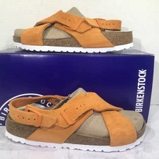 Birkenstock Women’s Size 7 EU 38 Narrow Tulum Orange Suede Sandals Y23-1204