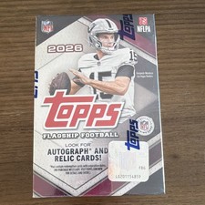 2026 Topps Flagship Football NFL Retail Box 72 Cards