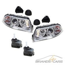 ATEC 2x SCHEINWERFER H7/H7+2x STELLMOTOR LINKS+RECHTS FÜR VW PASSAT 3B 3BG 00-05