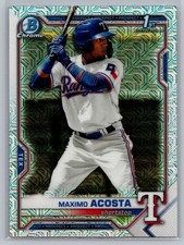 2021 Bowman #BCP-7 Maximo Acosta Chrome Prospects Mojo Refractor