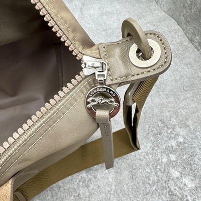 Longchamp Le Pliage Neo S Taupe 2Way Shoulder Crossbody Bag Top