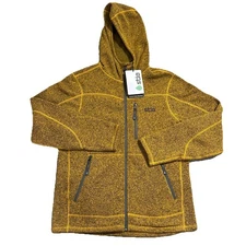 Stio Wilcox Fleece Hoodie Mens M Summit Fever Heather Full Zip Jacket Sweater