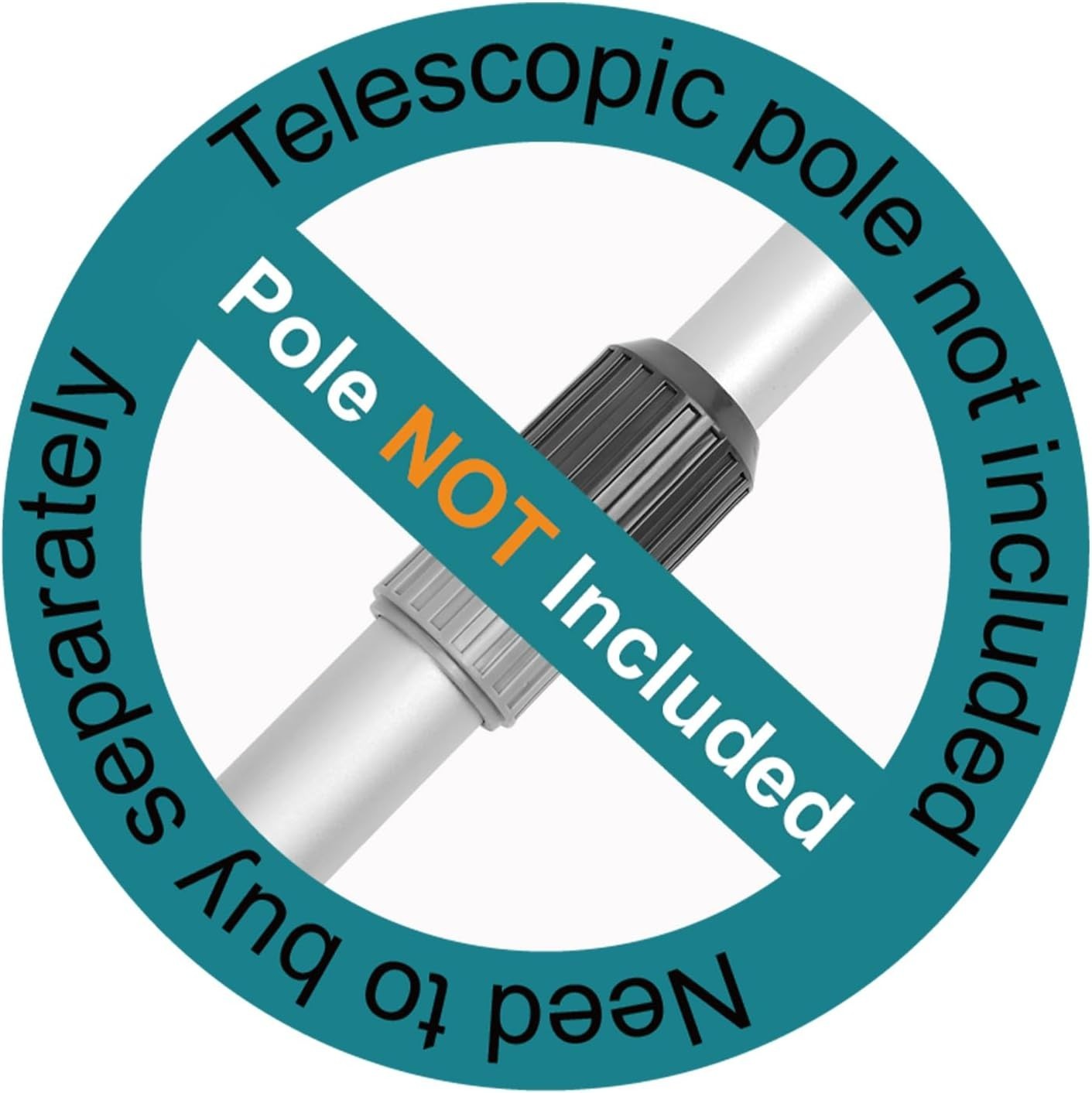 Professional Pool Skimmer Net, Heavy Duty Swimming Leaf Rake Cleaning Tool with