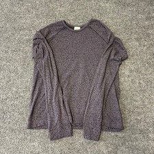 Athleta Girl Long Sleeve Top Girls Size L Purple Crackle Print Athletic Active
