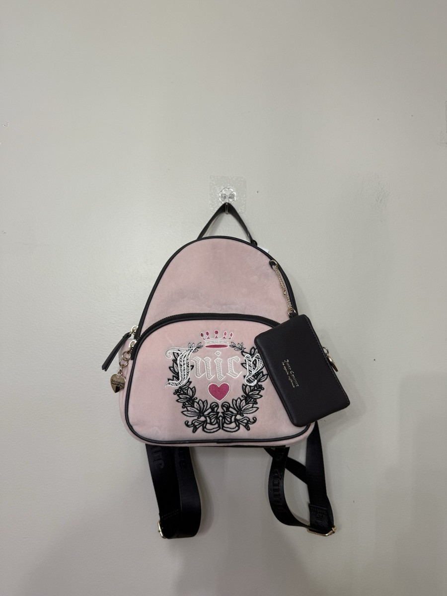 Juicy Couture Womens Pink Heritage Velour Backpack NWT | eBay display picture 3