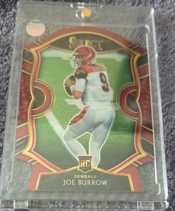2020 Panini Select - Concourse Joe Burrow #46 Maroon Prizm Die-Cut (RC)