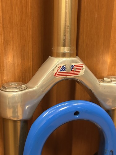 Vintage 1998 Rock Shox SID 1st Gen 1 1/8 Threadless Fork 26 " 90s MTB Rim Blue - Picture 4 of 24