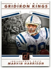 2017 Donruss #2 Marvin Harrison All-Time Gridiron Kings Indianapolis Colts