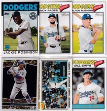 LOT (10) LOS ANGELES DODGERS MLB BASEBALL JACKIE ROBINSON MOOKIE BETTS - 936