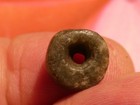 ANCIENT PRECOLUMBIAN MESOAMERICAN GREEN MAYAN JADEITE ROUND DISC BEAD LUSTRE — photo 1