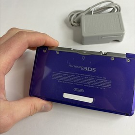 Nintendo 3DS Handheld Video Game Console Purple CTR-001 (USA) W Charger