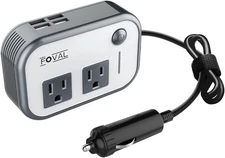 FOVAL 200W Car Power Inverter DC 12V to 110V AC Converter with 4 USB Ports