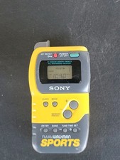 Vintage SONY Walkman Sports FM/AM Radio Yellow SRF-M70 Tested Working
