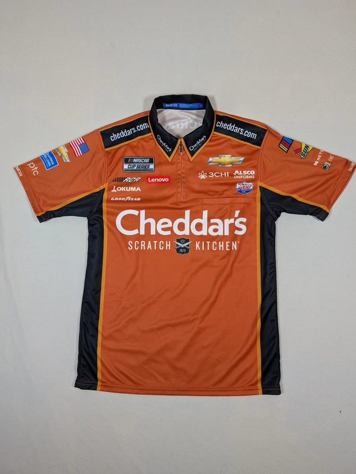Camisa Kyle Busch Cheddar's Kitchen Nascar Pit Crew 2023 RCR Chevy SPARCO pequeña Foto 2 de 4
