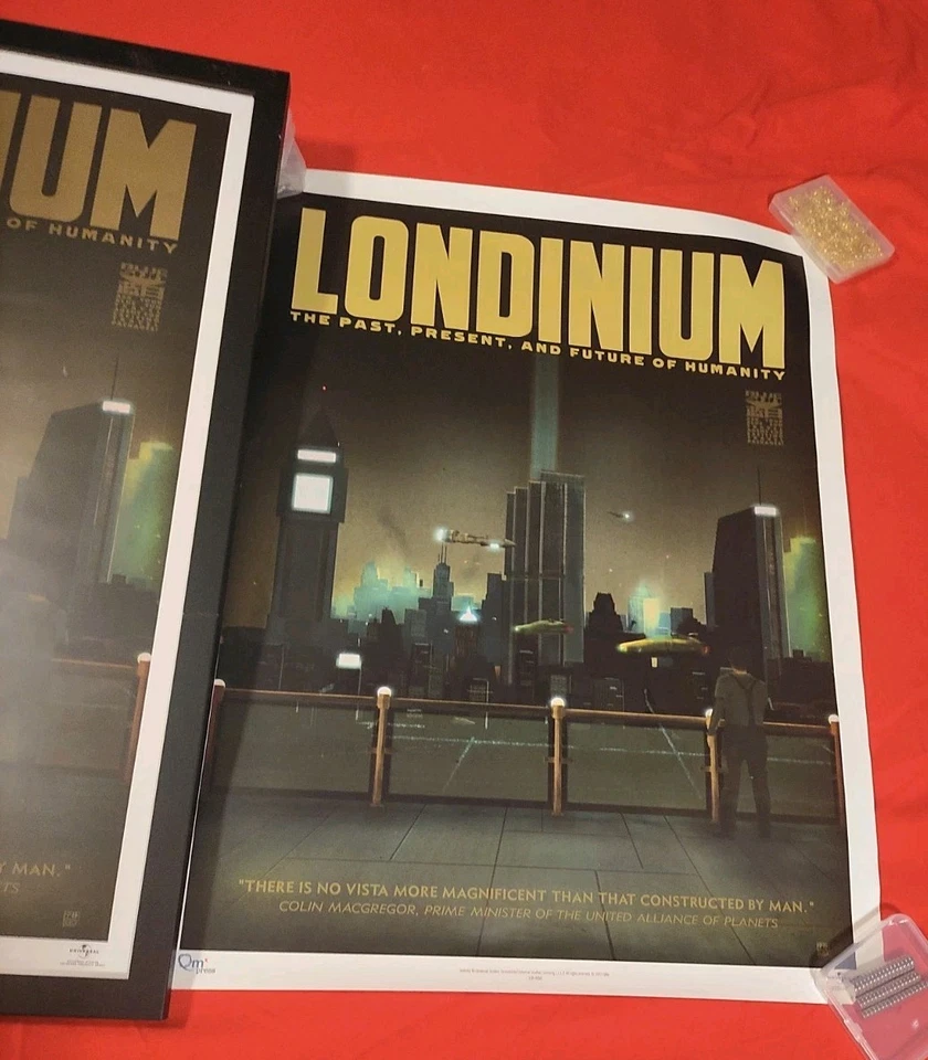 Póster mal impreso Firefly Serenity Londinum. Juego de viaje súper raro de Blue Sun Foto 2 de 4