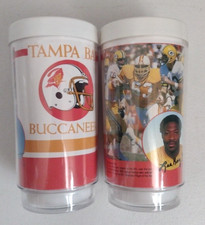 Tampa Bay Buccaneers Vintage 2 Cup Lot Insulated Cups Selmon Young DeBerg