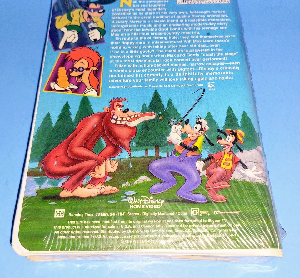 A Goofy Movie Walt Disney 1995 VHS Clamshell Home Video Rare Sealed - NEW - Image 3 of 4