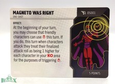Heroclix X-Men '97 set Magneto Was Right OS001 One-Shot Card 