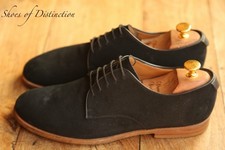 Gucci Black suede Derby Lace Up Shoes UK 7 US 8 EU 41