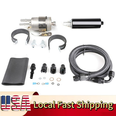 #ad #ad Durable 255LPH Inline LS Swap High Pressure EFI Fuel Pump w Install Kit GSL392 $53.99