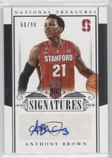 2015 National Treasures College Rookie Signatures 50/99 Anthony Brown Auto 0a3
