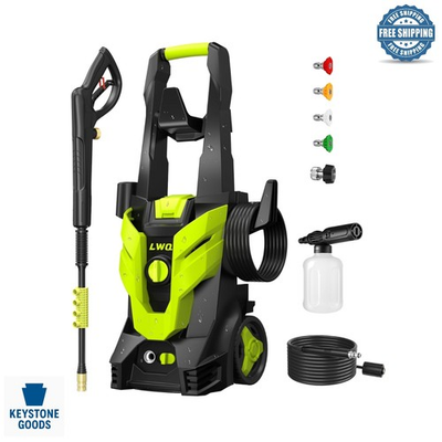 #ad Light Green Portable Pressure Washer with 4 Nozzles amp; Foam Cannon High Pres... $239.67