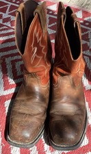 ARIAT WORKHOG BROWN LEATHER STEEL TOE WESTERN WORK BOOTS 10006961 MEN'S 11 D