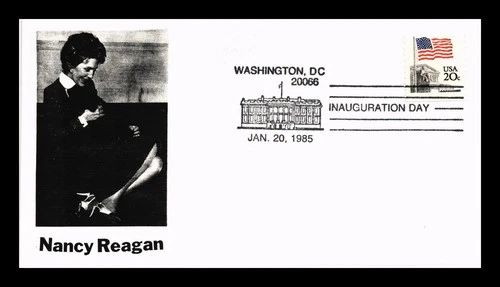 US COVER NANCY REAGAN FIRST LADY PRESIDENTIAL INAUGURATION DAY BACK CACHET