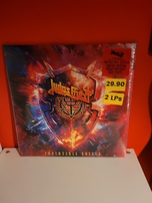 SCHALLPLATTE...JUDAS PRIEST...INVINCIBLE SHIELD...LIMITED EDITION...RED...