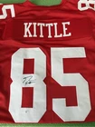 George Kittle Autographed Red 49ers Football Jersey Beckett certified