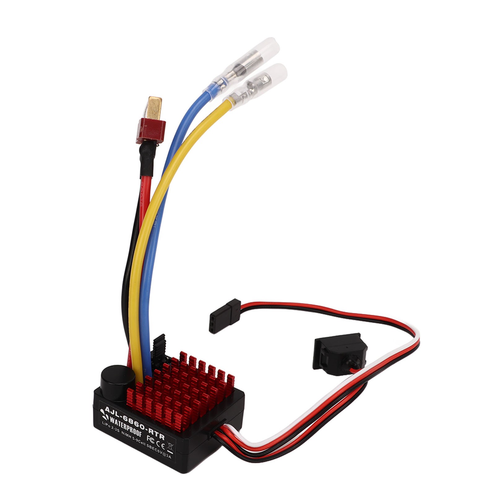 AJL 6860 RTR RC Car Brushed ESC 60A Waterproof Electronic Speed Controller For