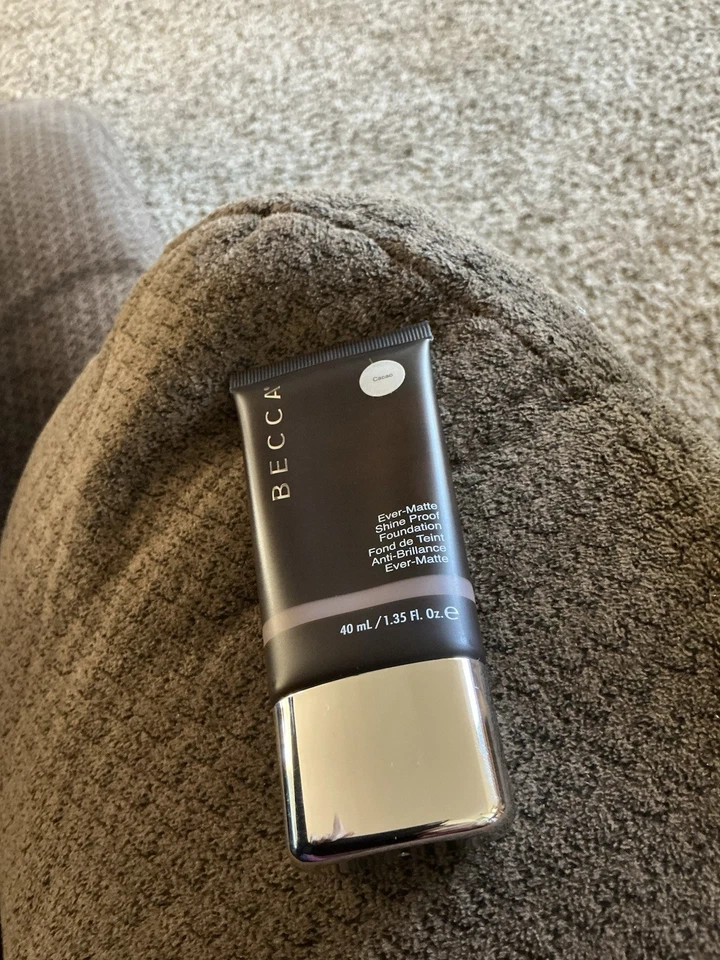 $42 New BECCA EVER MATTE shine proof FOUNDATION in Cacao color (dark brown) +box - Image 3 of 3