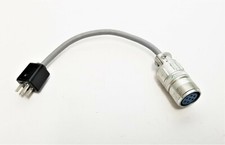 Norman Systems 4 Prong Gray Short Power Cable w/Female Connector untested 