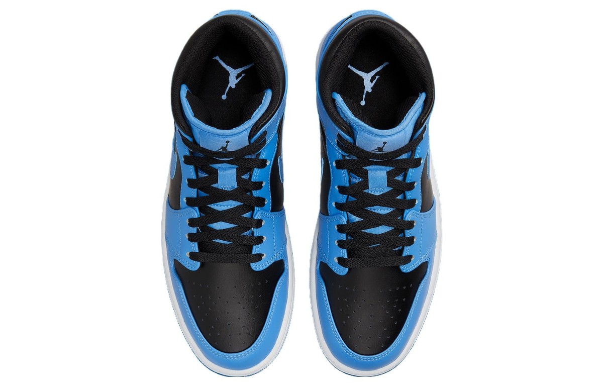Size 8 - Air Jordan 1 Mid University Blue Black for sale