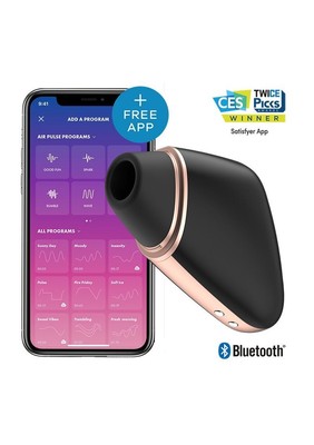 Satisfyer App Enabled Love Triangle - Black