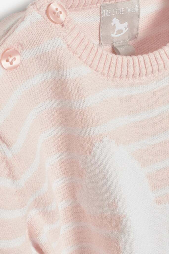The Little Tailor Rocking Horse Striped Jumper - Size 12-18 Months - RRP £25 image 3