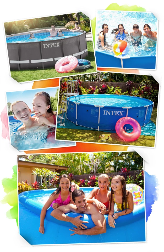 INTEX Quick Up Pool Gartenpool EeasySet Schwimmbecken Garten rund 244x61 cm - Bild 3 von 4