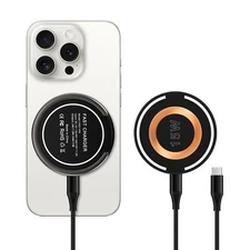 Android Wireless Charger Magnetic Fast Charging Stations Pad Car Phone Charge...