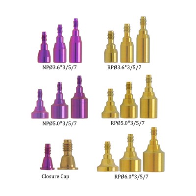 Dental Healing Abutment Cap Conical Connection Compatible Nobel Active NP/RP