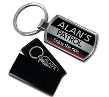 Personalised NISSAN PATROL car KEYRING BOXED  - ANY NAME Metal Key ring