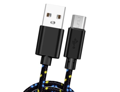MicroUSB 3ft USB Cable Charger Cord Power Wire Sync Fast Charge for SmartPhones