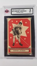1933/34 O-Pee-Chee Harvey (Busher) Jackson RC Card Graded KSA 5