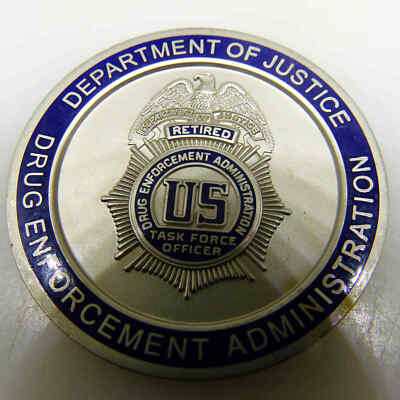 #ad US TASK FORCE OFFICER DEPARTMENT OF JUSTICE CHALLENGE COIN $40.00