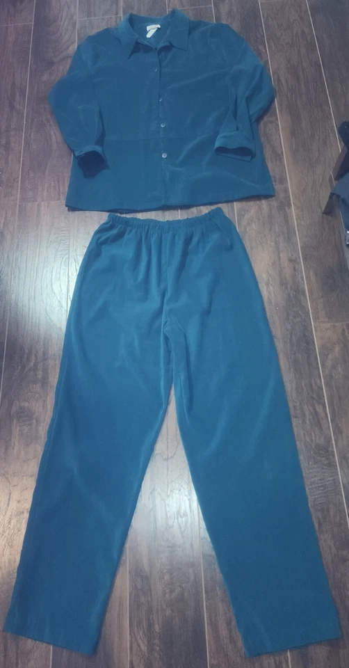 De Colección Vestido de Invierno Vestido Inteligente Verde Carrera Negocios Pantalones Talla 14 Foto 2 de 4