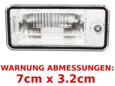 KENNZEICHENBELEUCHTUNG LEUCHTE LINKS FÜR AUDI A3 8P A4 B6 B7 A5 A6 C6 A8 D3