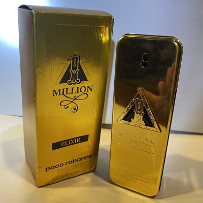 1 Million Elixir by Paco Rabanne 3.4 oz (100ml) Parfum Intense Spray for Men NIB